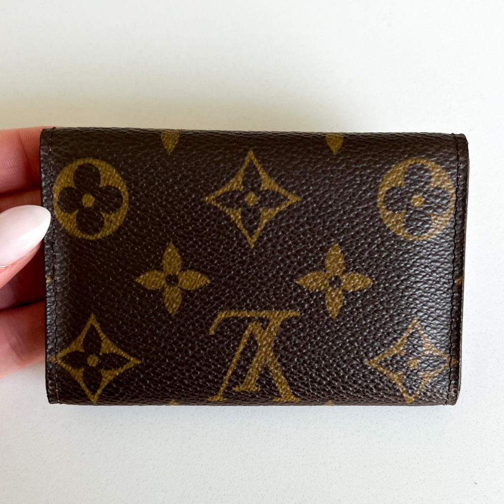 Louis Vuitton 6 Key Ring Holder Canvas LV Logo Vintage - Picture 2 of 13